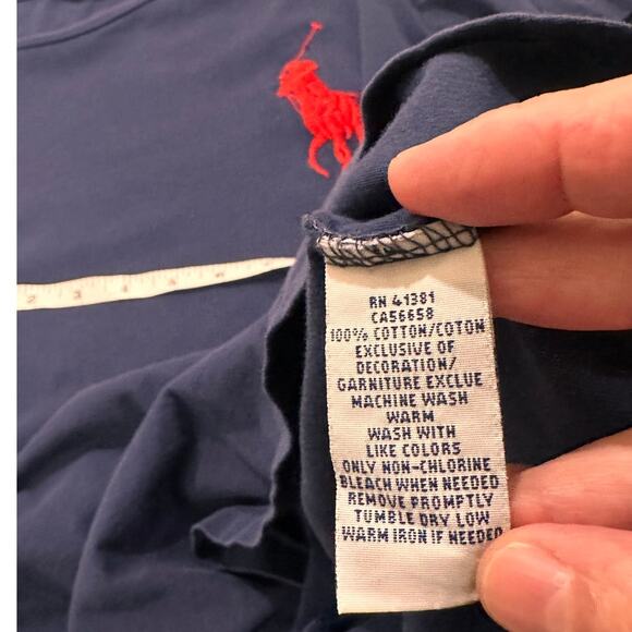 POLO Ralph Lauren Men's Custom Fit Big Red Pony USA Flag #3 T Shirt, size L - Picture 4 of 9